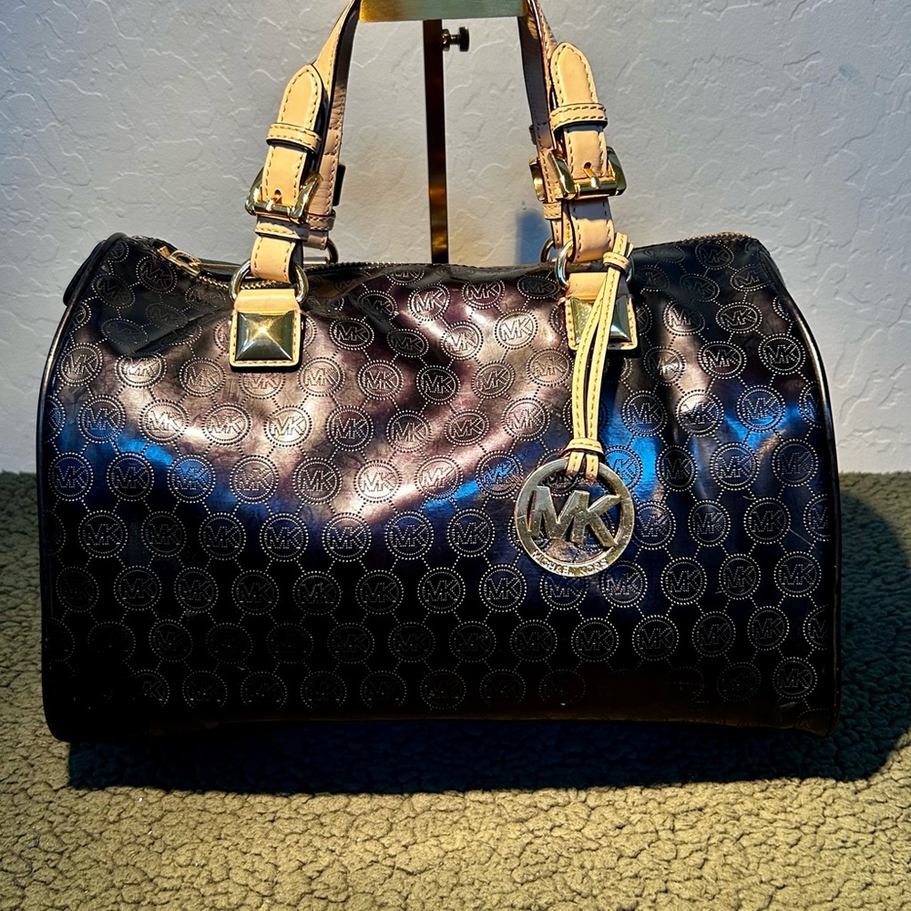 Michael Kors sig logo black Duffle purse